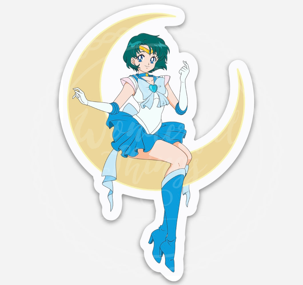 Mercury moon Sticker